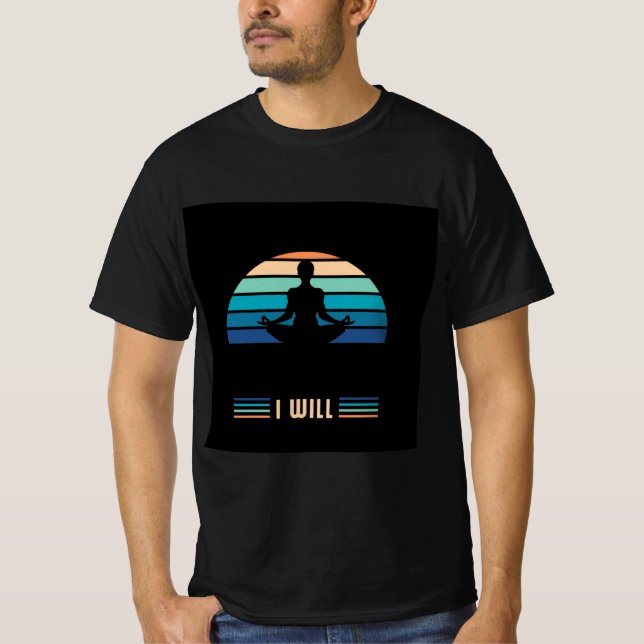 camiseta de citas positivas de mens retro sunset (Anverso)