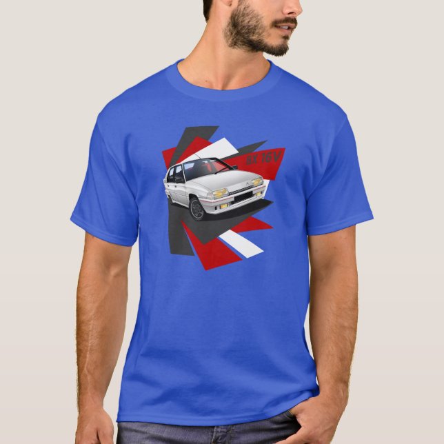 Camiseta de Citroen BX 16V (blanca) (Anverso)
