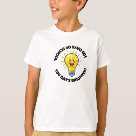 Camiseta de clase para estudiantes del día 100 de 