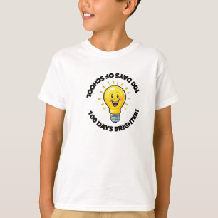 Camiseta de clase para estudiantes del día 100 de 
