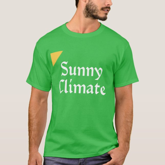 camiseta de clima soleado, de cáliz en la zona fro (Anverso)