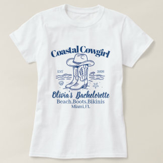 Camiseta de club de despedida de soltera vaquera c