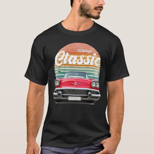 Camiseta de coche clásica vintage (Anverso)