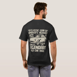 Camiseta de Coche Clásico Legendario   Carrera de 