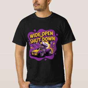 Camiseta de coche de carreras de drag funny Wide O