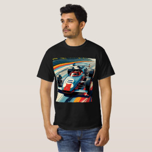 Camiseta de coche de Carreras de época   Ap. de mo
