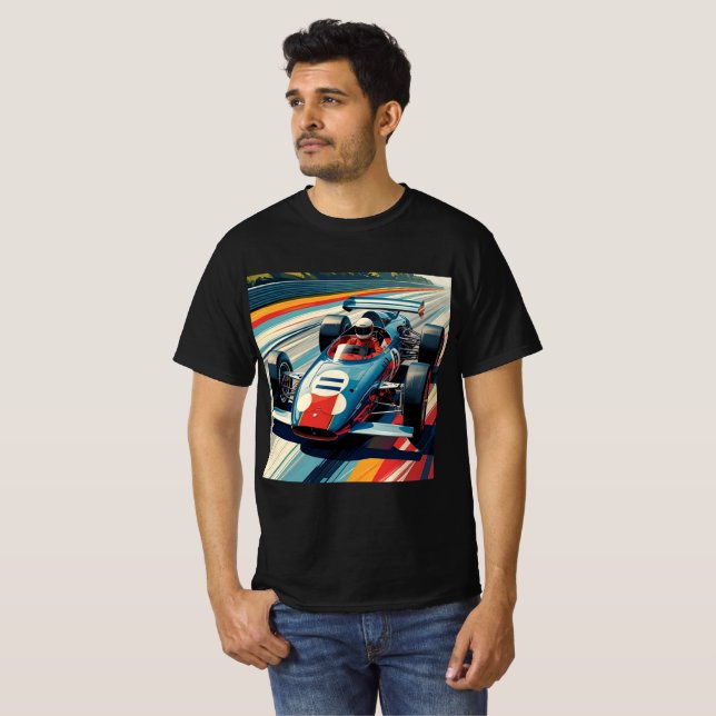 Camiseta de coche de Carreras de época | Ap. de mo (Anverso completo)