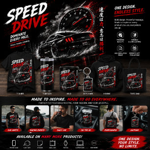 Camiseta de coche de carreras Speed Drive – camise