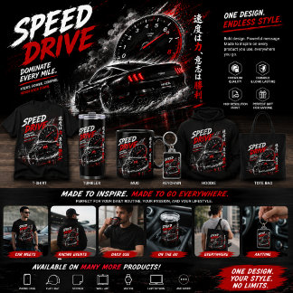 Camiseta de coche de carreras Speed Drive – camise