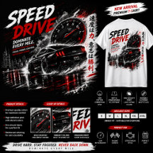 Camiseta de coche de carreras Speed Drive – camise