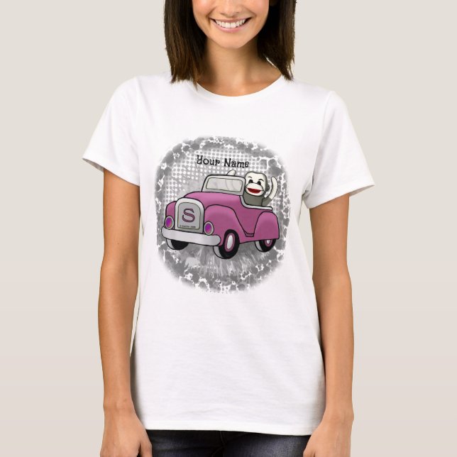 Camiseta de coche de conducción de monos Sock (Anverso)