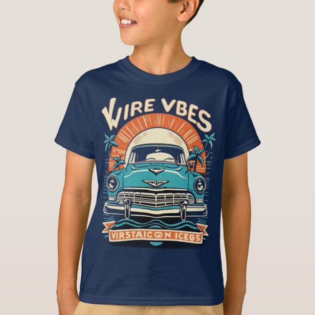 Camiseta de coche de época (Anverso)