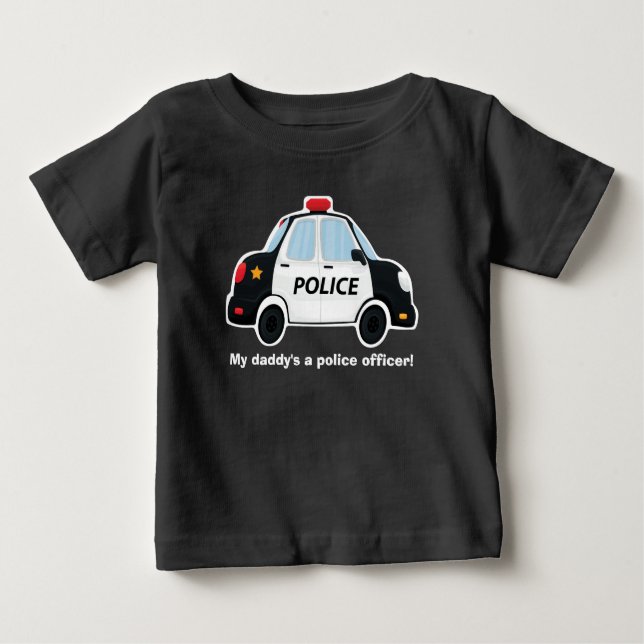 Camiseta de coche de la policía - Bebé - Niño - Ni (Anverso)