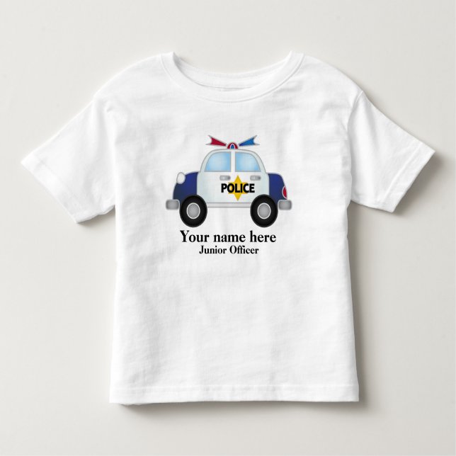 Camiseta de coche de policía oficial subalterno (Anverso)