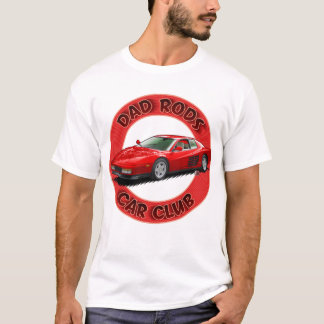 Camiseta de coche deportivo italiano rojo del club