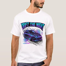 Camiseta de coche JDM "Drift The Night" | Neon Str
