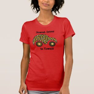 Camiseta de coche lindo del conductor más nuevo en