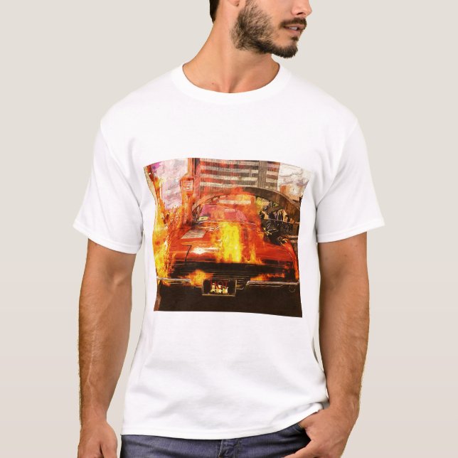 camiseta de coche para hombres (Anverso)