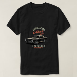 Camiseta de coches musculares americanos de toda l