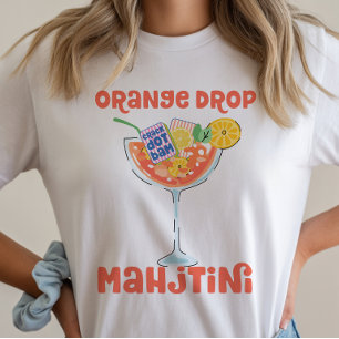 Camiseta de Cocktail Mahjong de Martini Orange Dro