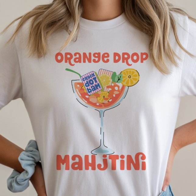 Camiseta de Cocktail Mahjong de Martini Orange Dro (Subido por el creador)