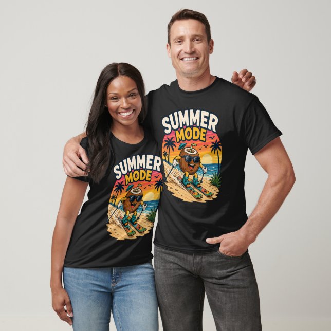 Camiseta de Coco en Modo Verano – Vibraciones Trop (Unisexo)