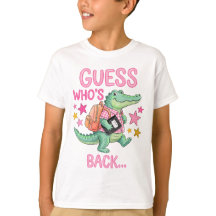 Camiseta de Cocodrilo Regreso a Clases .
