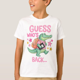 Camiseta de Cocodrilo Regreso a Clases .
