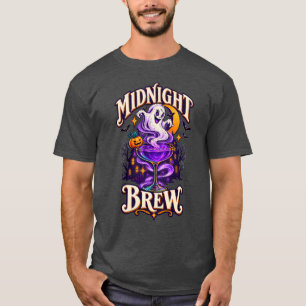 Camiseta de cóctel fantasma de Halloween Midnight