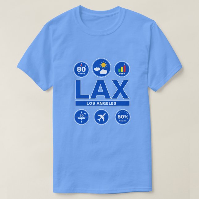 Camiseta de código de aeropuerto favorito con info (Diseño del anverso)