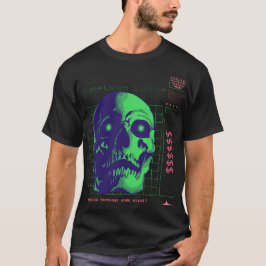 Camiseta de código de barras de modo sin conexión 