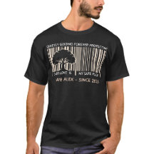 Camiseta de código de barras personalizada para el