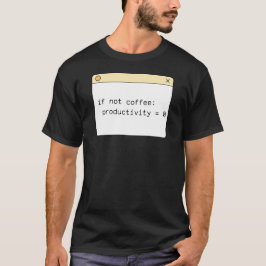Camiseta de código de café para programadores | Si