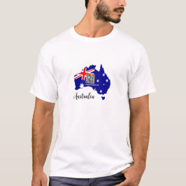 Camiseta de código QR moderno de Australia, bander