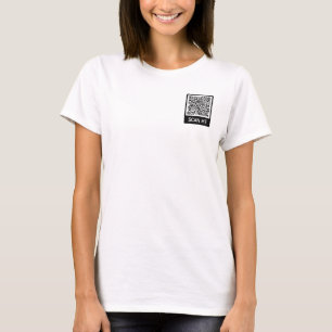 Camiseta de código QR personalizado Analizar infor