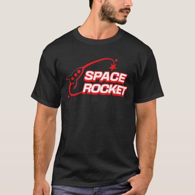 Camiseta de cohete espacial (Anverso)