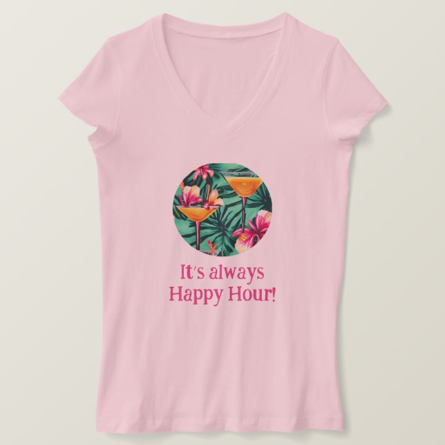 Camiseta de cola de cóctel (Anverso del diseño)