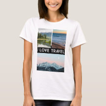 Camiseta de Colage de Fotos Personalizada Única