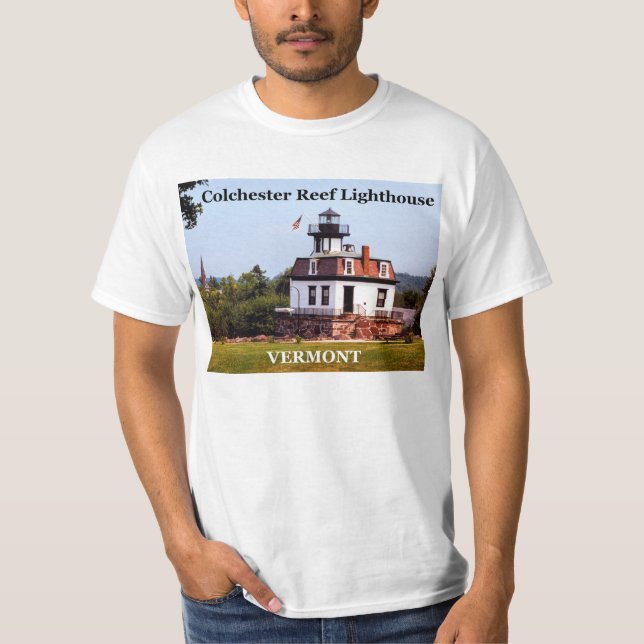 Camiseta de Colchester Reef Lighthouse, Vermont (Anverso)