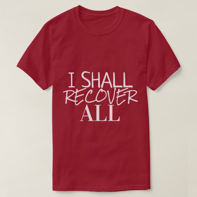 Camiseta de colección de regalos de fe (Diseño del anverso)