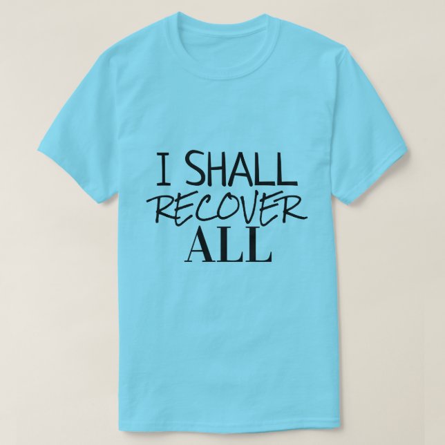 Camiseta de colección de regalos de fe (Diseño del anverso)