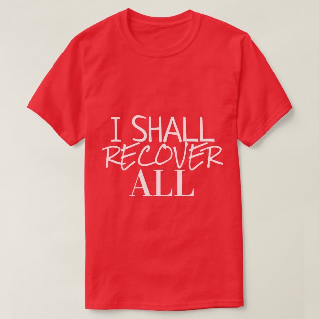 Camiseta de colección de regalos de fe (Diseño del anverso)