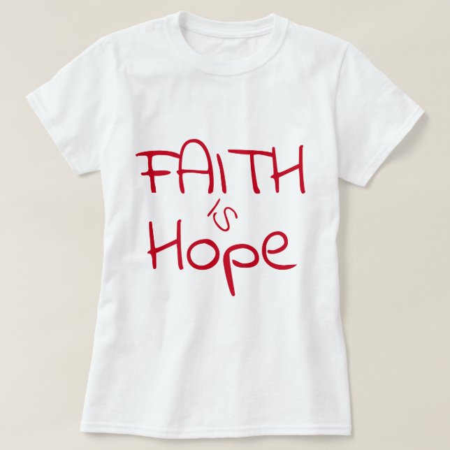 Camiseta de colección de regalos de fe (Diseño del anverso)