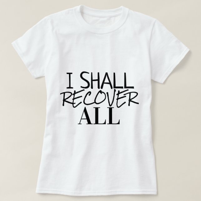 Camiseta de colección de regalos de fe (Diseño del anverso)