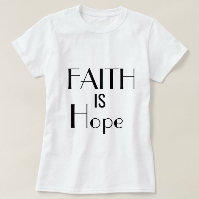 Camiseta de colección de regalos de fe (Diseño del anverso)