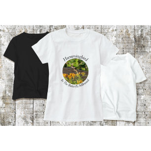 Camiseta de colibrí hierba de mariposa