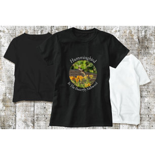 Camiseta de colibrí hierba de mariposa