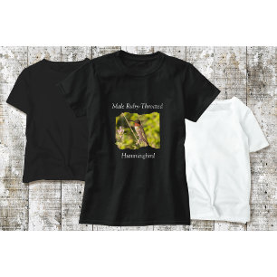 Camiseta de colibrí masculino Ruby-Throated