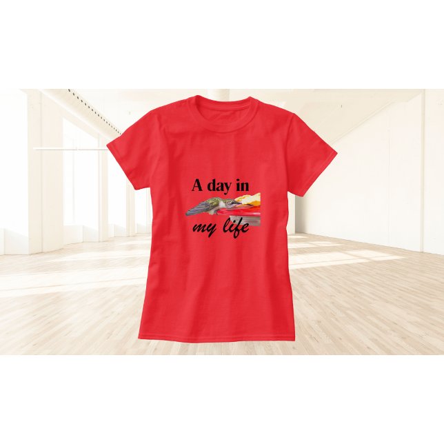 Camiseta de colibrí Un día en mi vida (Subido por el creador)