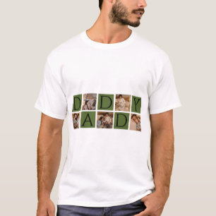 Camiseta de Collage de fotos de papá moderno - Per